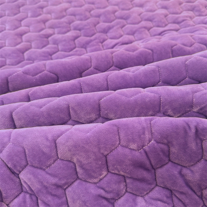 91家纺网 家纺一手货源 找家纺 恒爱家纺 2024新款宝宝绒霞姿月韵床笠 浪漫紫