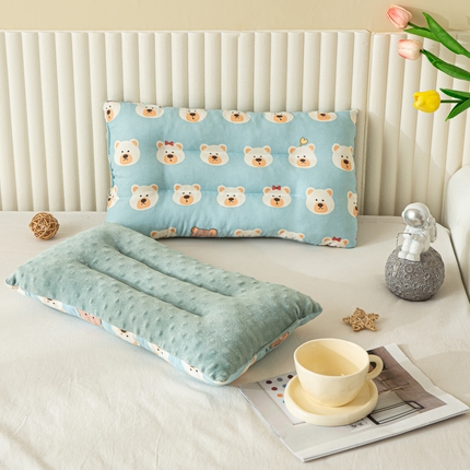 91家纺网 家纺一手货源 找家纺 （总）宝晶 2024新款水洗棉豆豆枕30*50正负5cm