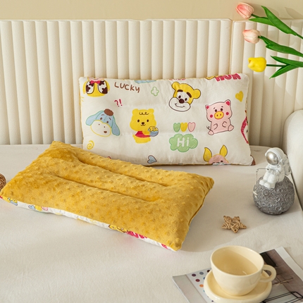 91家纺网 家纺一手货源 找家纺 （总）宝晶 2024新款水洗棉豆豆枕30*50正负5cm