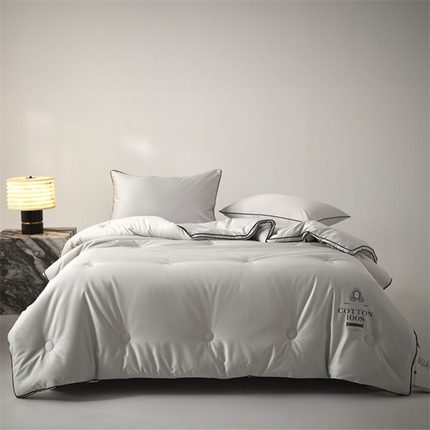 91家纺网 家纺一手货源 找家纺 （总）头等舱 2025新款全棉A类100支双股立体80大豆抗菌秋冬被（配送麂皮绒皮革包装）