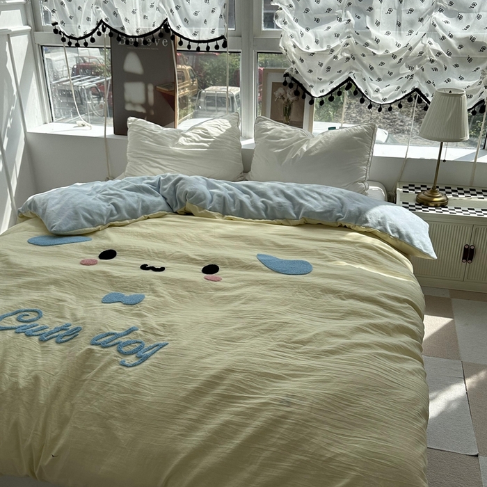 91家纺网 家纺一手货源 找家纺 （总）优色良品 秋冬新款A面水洗棉毛巾绣B面200克牛奶绒单被套