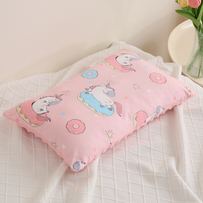 91家纺网 家纺一手货源 找家纺 宝晶 2024新款拆卸款儿童豆豆枕 独角兽