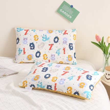 91家纺网 家纺一手货源 找家纺 宝晶 2024新款拆卸款儿童豆豆枕 字母