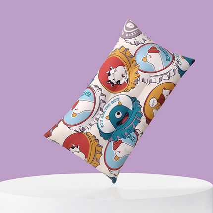 91家纺网 家纺一手货源 找家纺 宝晶 2024新款一体儿童豆豆枕30*50±3 OK瓶盖