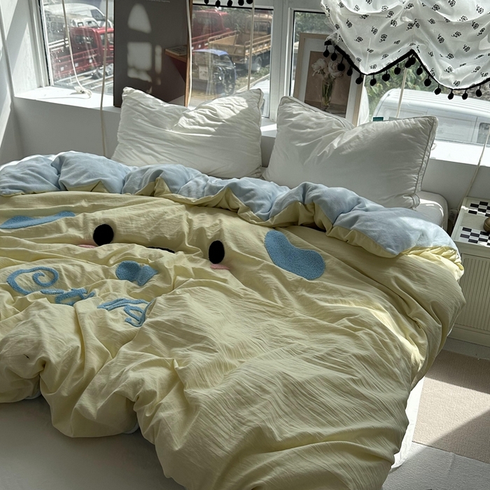 91家纺网 家纺一手货源 找家纺 （总）优色良品 秋冬新款A面水洗棉毛巾绣B面200克牛奶绒单被套