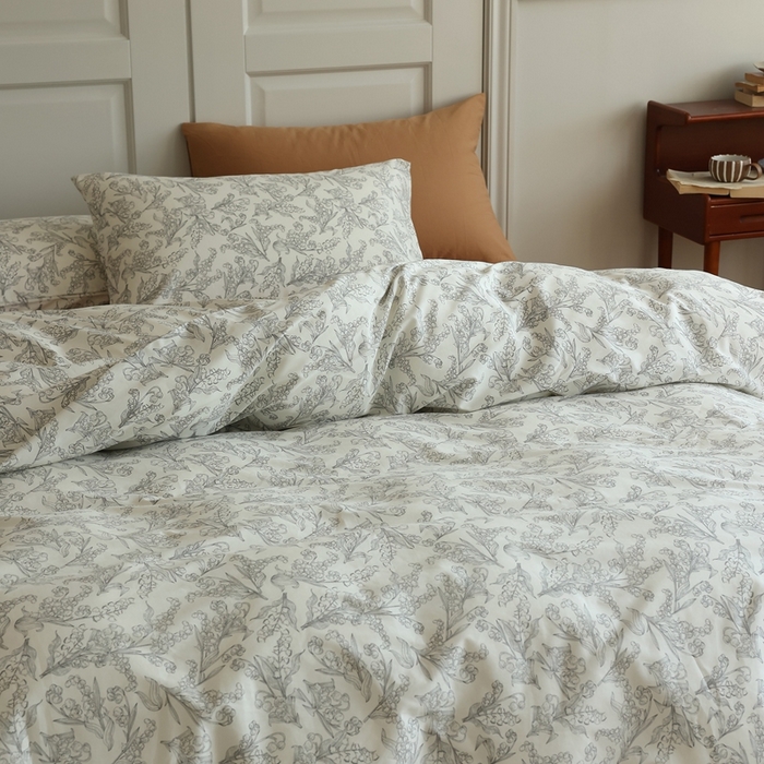 91家纺网 家纺一手货源 找家纺 棉眠 2024新款40支全棉秋季花园系列四件套 秋日风铃