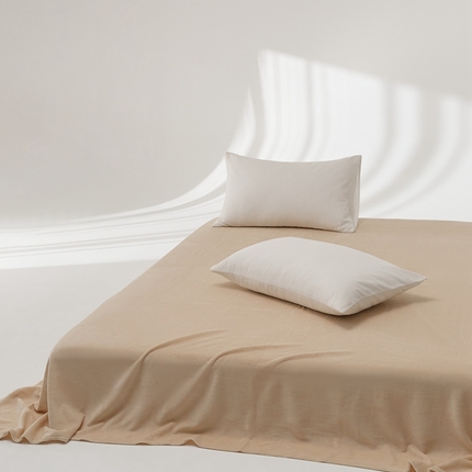 91家纺网 家纺一手货源 找家纺 （总）时光里 2024新款牛奶绒纯色双拼单床单