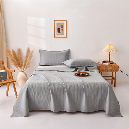 91家纺网 家纺一手货源 找家纺 （总）上喜 热卖纯色全棉水洗棉床盖