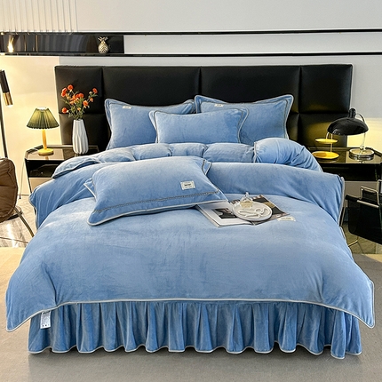 91家纺网 家纺一手货源 找家纺 （总）雨洋家纺 2025新款牛奶绒四件套系列