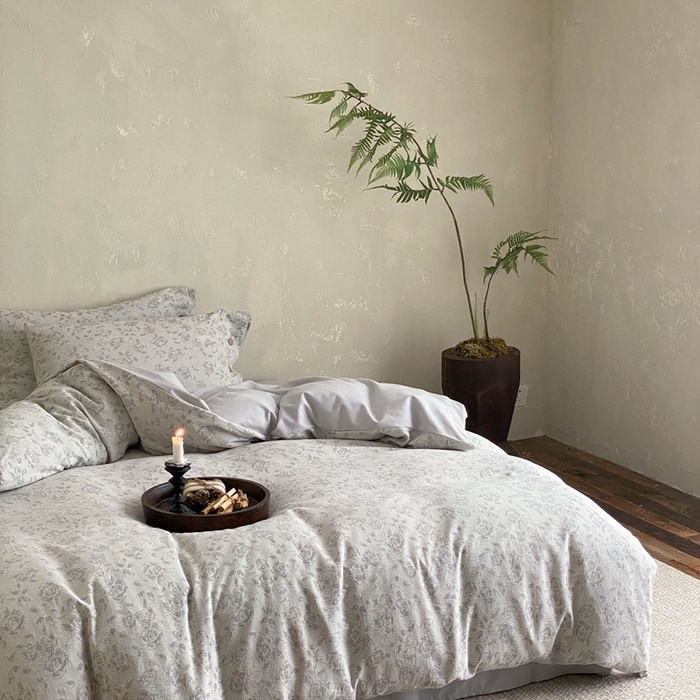 91家纺网 家纺一手货源 找家纺 旷野 2024新款全棉色织大提花磨毛四件套 曼塔玫瑰