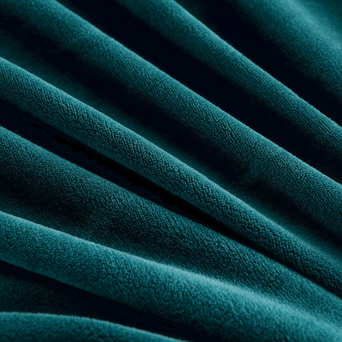 91家纺网 家纺一手货源 找家纺 沐妍家纺 2024新款重工刺绣绣花纯色牛奶绒四件套皇冠-午夜蓝