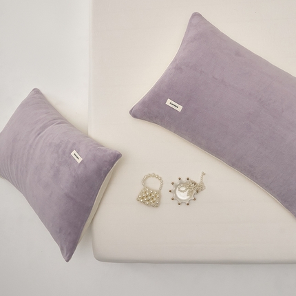 91家纺网 家纺一手货源 找家纺 （总）时光里 2024新款牛奶绒纯色双拼单枕套