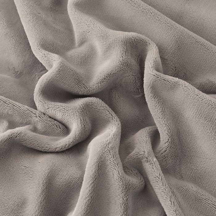 91家纺网 家纺一手货源 找家纺 2024新款高克重牛奶绒被套素色绣花床裙款四件套 太空灰