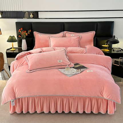 91家纺网 家纺一手货源 找家纺 （总）雨洋家纺 2025新款牛奶绒四件套系列