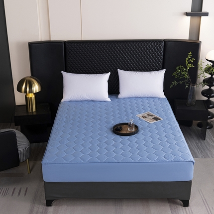 91家纺网 家纺一手货源 找家纺 （总）云尚床笠 热卖全棉50支纯色夹棉床笠纯棉