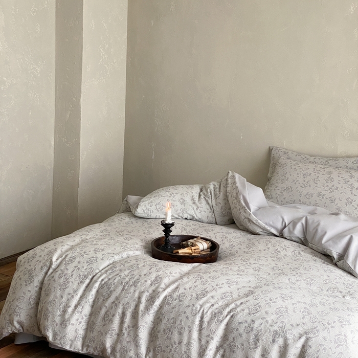 91家纺网 家纺一手货源 找家纺 旷野 2024新款全棉色织大提花磨毛四件套 曼塔玫瑰