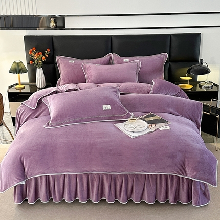 91家纺网 家纺一手货源 找家纺 （总）雨洋家纺 2025新款牛奶绒四件套系列