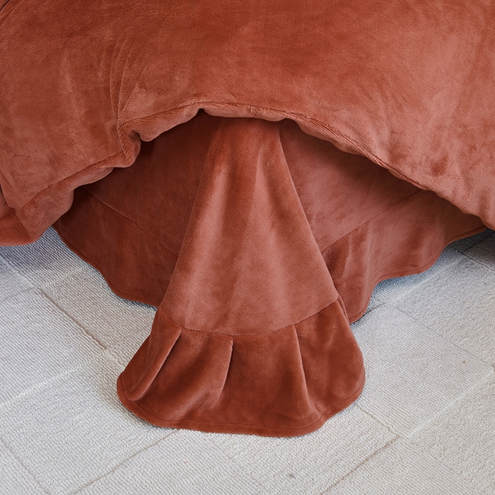 91家纺网 家纺一手货源 找家纺 2024新款m风高品绣花四件套 珊瑚色