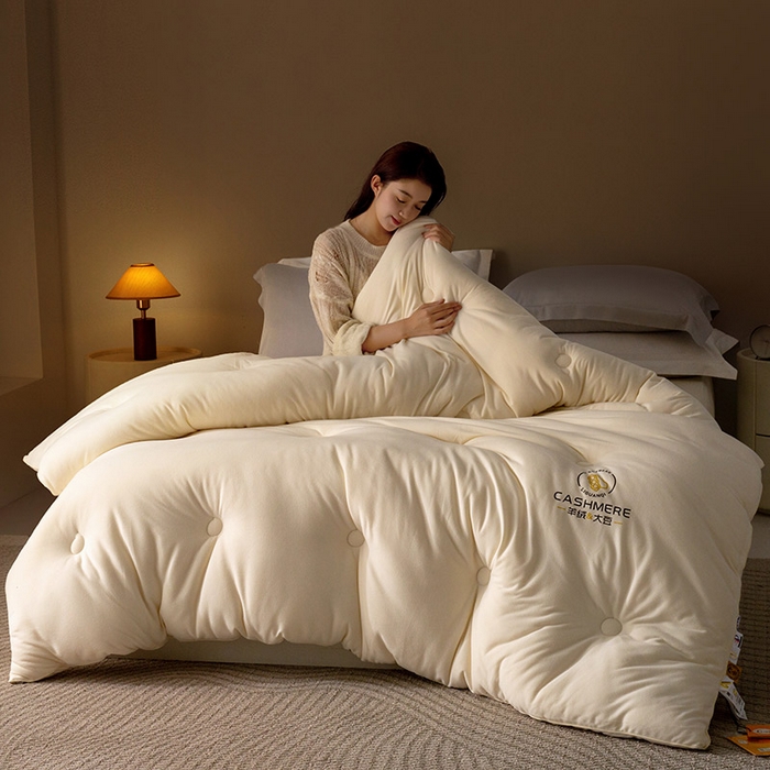 91家纺网 家纺一手货源 找家纺 （总）被靠被 2024新款火山绒填充大豆纤维被被子被芯