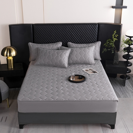 91家纺网 家纺一手货源 找家纺 （总）云尚床笠 热卖全棉50支纯色夹棉床笠纯棉