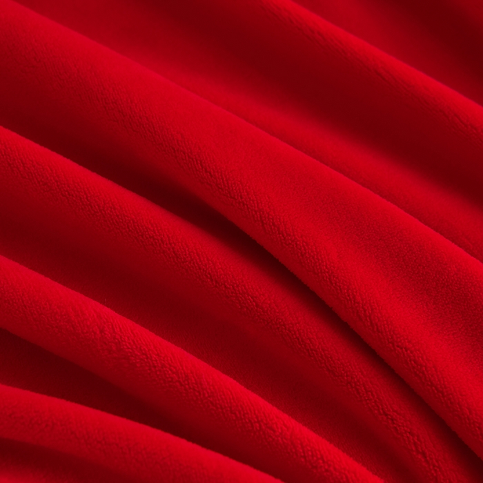 91家纺网 家纺一手货源 找家纺 沐妍家纺 2024新款重工刺绣绣花纯色牛奶绒四件套皇冠-喜庆红