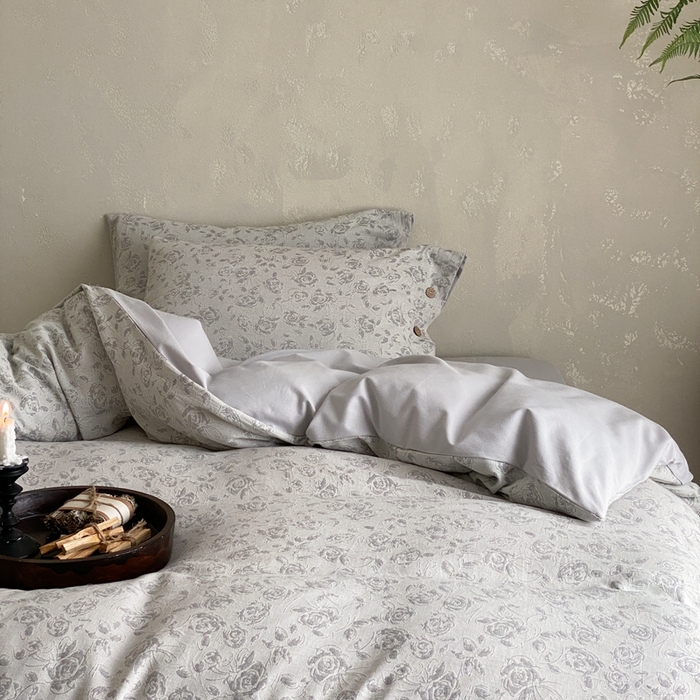 91家纺网 家纺一手货源 找家纺 旷野 2024新款全棉色织大提花磨毛四件套 曼塔玫瑰