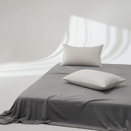 91家纺网 家纺一手货源 找家纺 （总）时光里 2024新款牛奶绒纯色双拼单床单