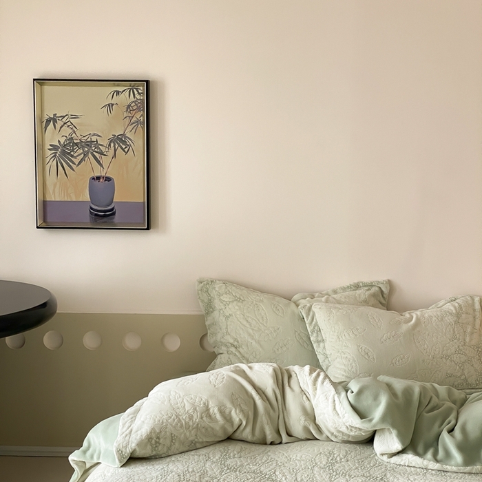 91家纺网 家纺一手货源 找家纺 旷野 2024新款双色提花雕花牛奶绒四件套 田野-绿