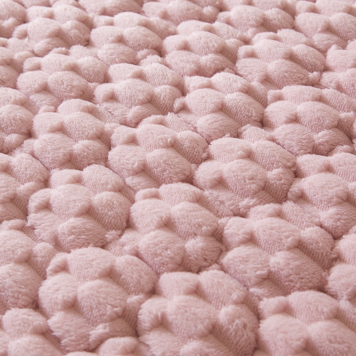 91家纺网 家纺一手货源 找家纺 鑫钰 2024秋冬新款加厚金龟绒牛奶绒床护垫床垫 金龟绒-紫粉