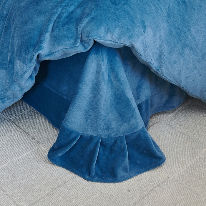 91家纺网 家纺一手货源 找家纺 2024新款m风高品绣花四件套 深海蓝