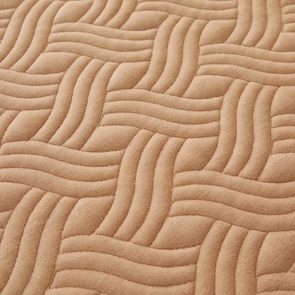 91家纺网 家纺一手货源 找家纺 好眠好梦 2024新款云眠牛奶绒夹棉床笠 奶咖