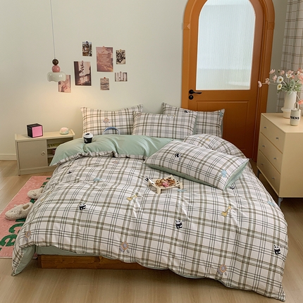 91家纺网 家纺一手货源 找家纺 （总）富瑞阁 2024爆款13070全棉小清新印花四件套三件套