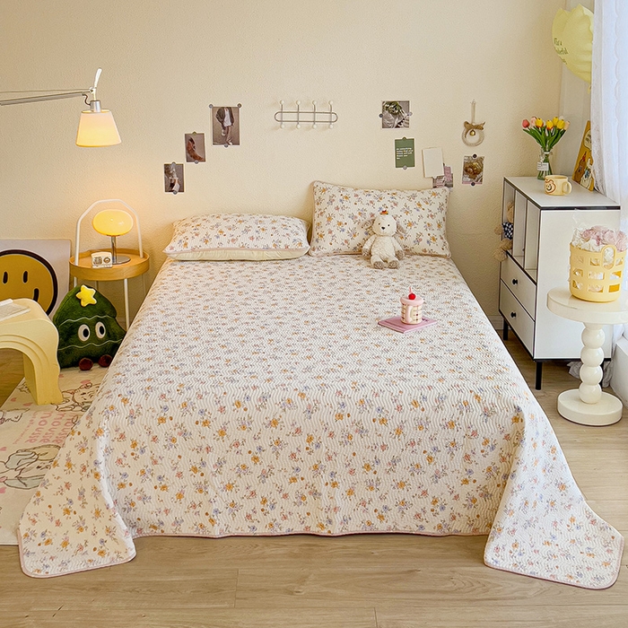 91家纺网 家纺一手货源 找家纺 羽爱家纺 2025全棉13372新疆棉花床盖三件套 花小莱