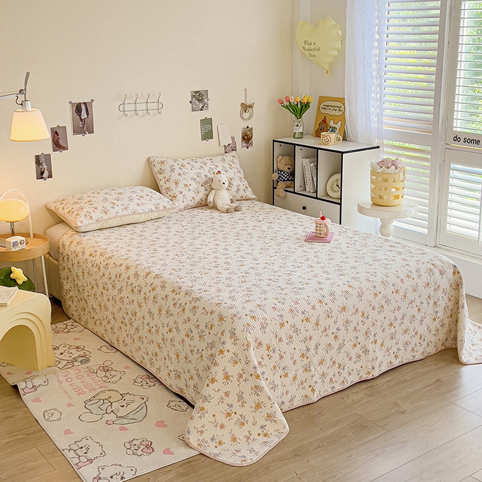 91家纺网 家纺一手货源 找家纺 羽爱家纺 2025全棉13372新疆棉花床盖三件套 花小莱