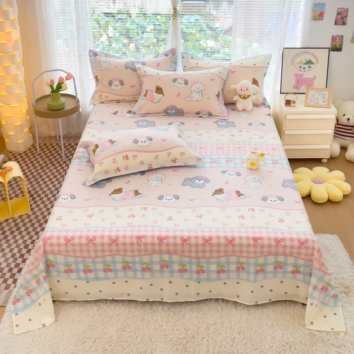 91家纺网 家纺一手货源 找家纺 （总）春雨家居 2025新款全棉喷气印花系列单床单