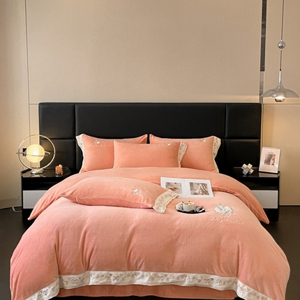 91家纺网 家纺一手货源 找家纺 （总）可以家居 2024新款超细旦全消光有机云绒四件套-赫拉