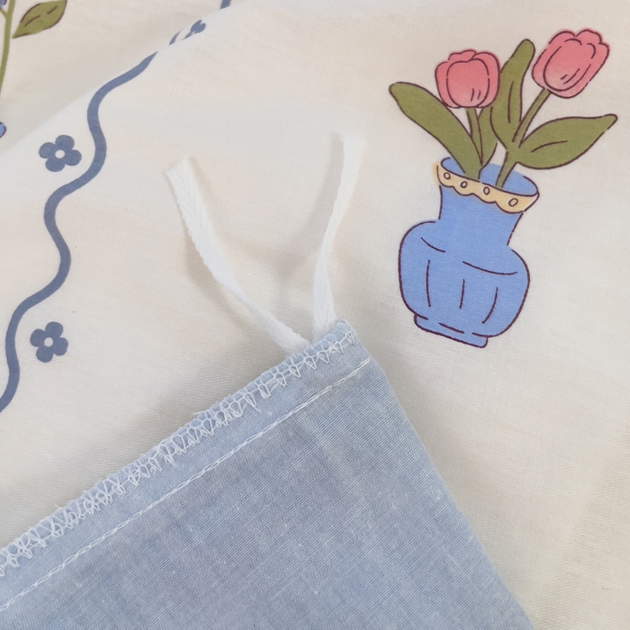 91家纺网 家纺一手货源 找家纺 春雨家居 2024新款全棉喷气印花四件套 草莓花期