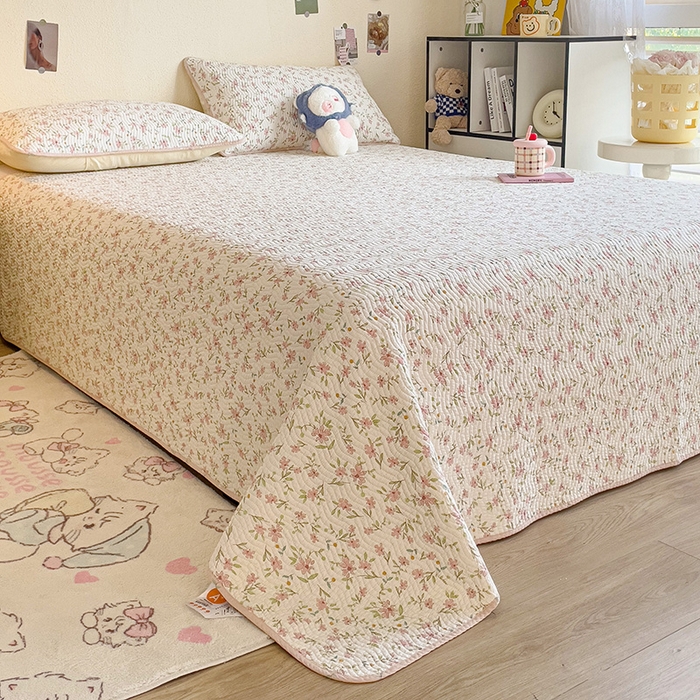 91家纺网 家纺一手货源 找家纺 羽爱家纺 2025全棉13372新疆棉花床盖三件套 点点