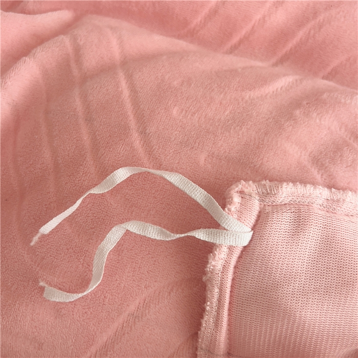 91家纺网 家纺一手货源 找家纺 十个点家纺 2024新款牛奶绒夹棉床盖三件套-唯美系列 唯美-蜜桃粉