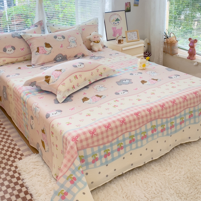 91家纺网 家纺一手货源 找家纺 （总）春雨家居 2025新款全棉喷气印花系列单床单