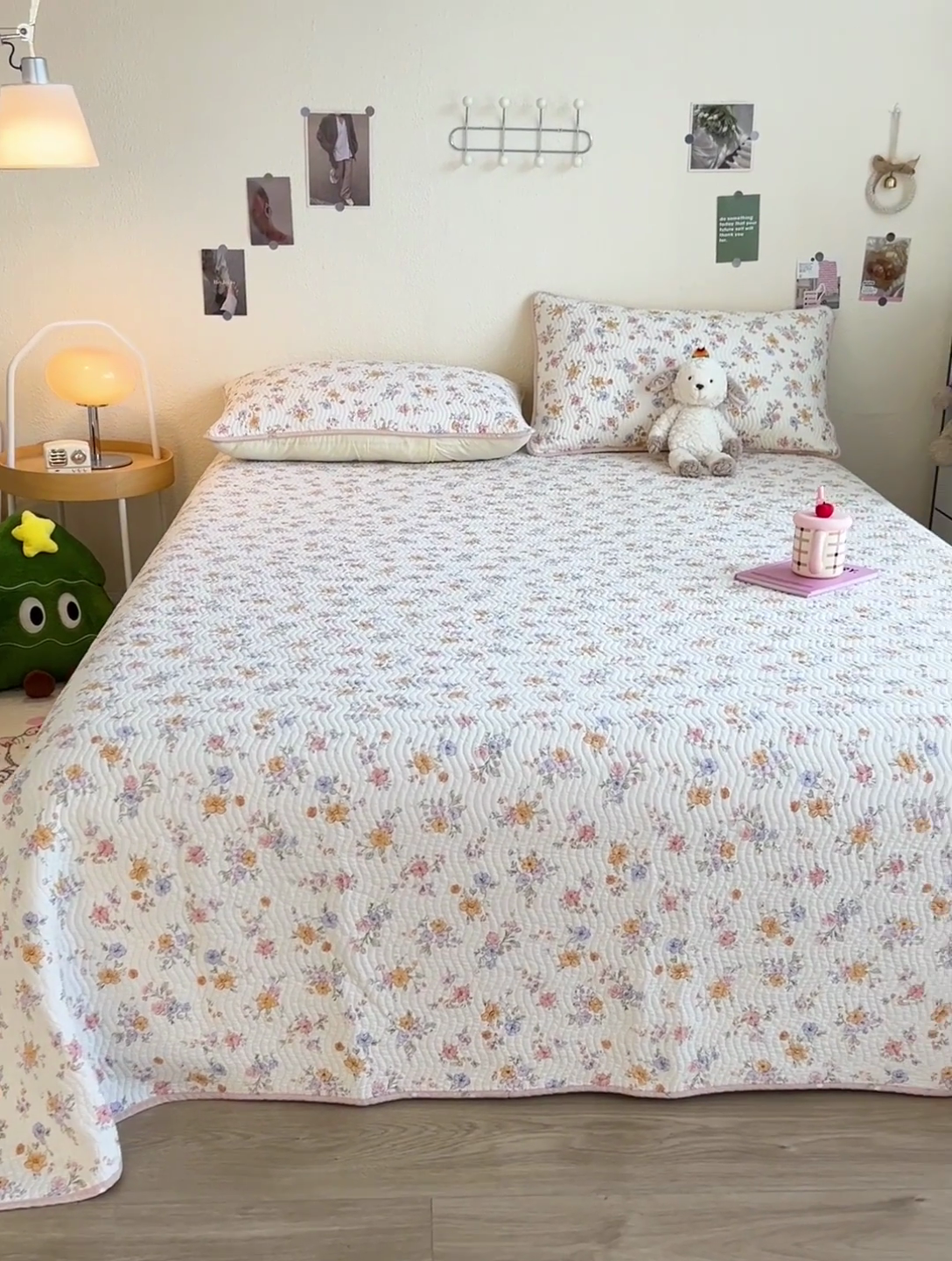 91家纺网 家纺一手货源 找家纺 羽爱家纺 2025全棉13372新疆棉花床盖三件套 花小莱