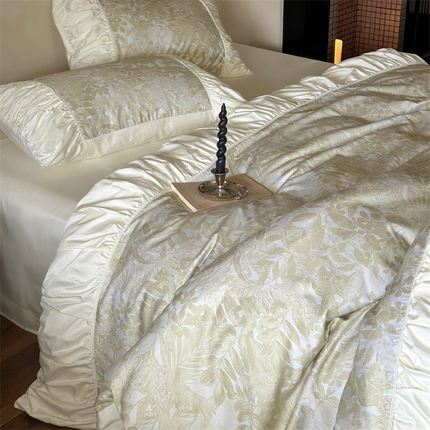 91家纺网 家纺一手货源 找家纺 鹿班家居 2024新款100支全棉磨毛数码印花四件套-薄荷少女 标准会员-20 薄荷少女-绿