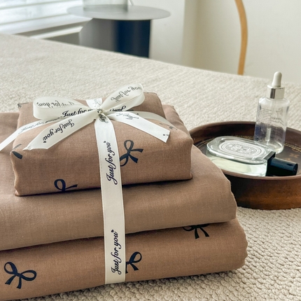 91家纺网 家纺一手货源 找家纺 （总）一比一家纺 2025新款全棉母婴级抗菌有氧全棉双层纱亲肤全棉小清新印花三件套四件套