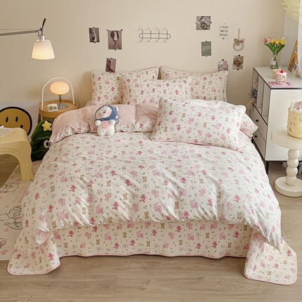 91家纺网 家纺一手货源 找家纺 （总）羽爱家纺 2025全棉13372新疆棉花床盖四件套