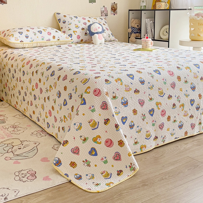 91家纺网 家纺一手货源 找家纺 羽爱家纺 2025全棉13372新疆棉花床盖三件套 糖果派对