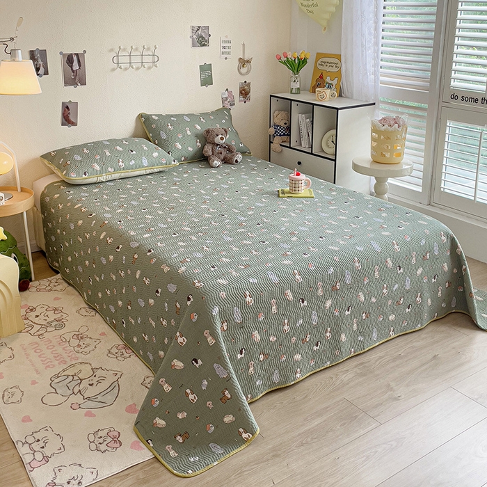 91家纺网 家纺一手货源 找家纺 羽爱家纺 2025全棉13372新疆棉花床盖三件套 汪汪派对