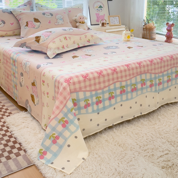 91家纺网 家纺一手货源 找家纺 （总）春雨家居 2025新款全棉喷气印花系列单床单