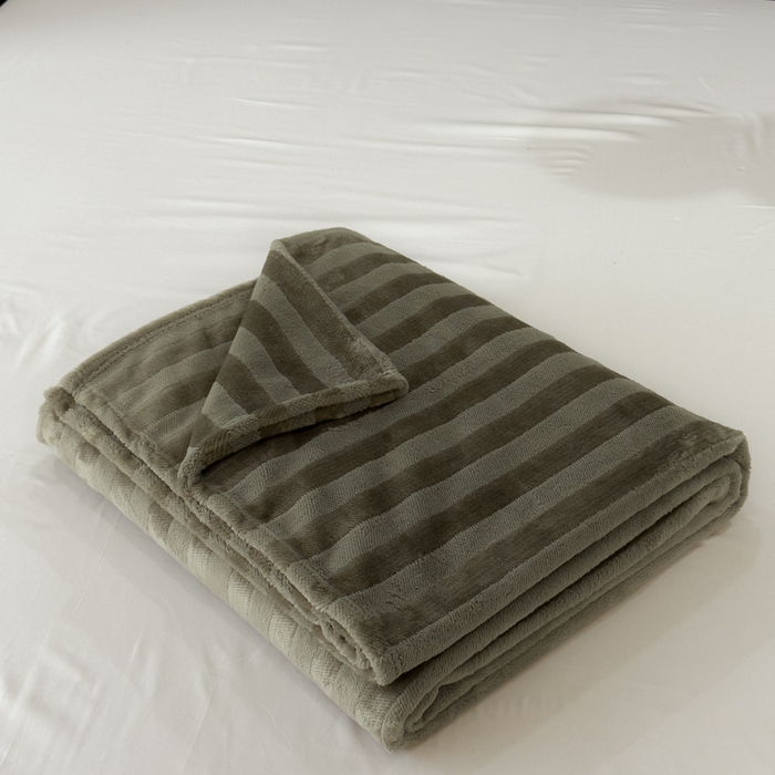 91家纺网 家纺一手货源 找家纺 春妮家纺 2024新款提花牛奶绒毛毯 极致灰