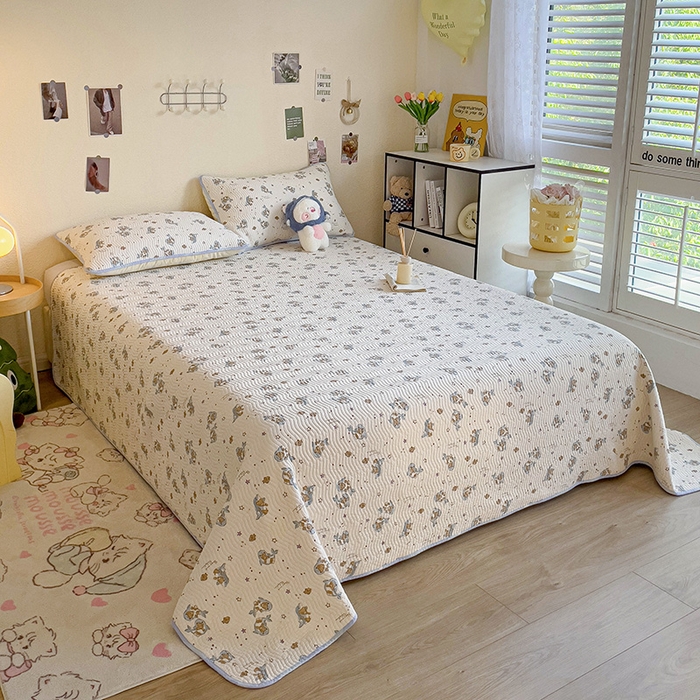 91家纺网 家纺一手货源 找家纺 羽爱家纺 2025全棉13372新疆棉花床盖三件套 爱星海