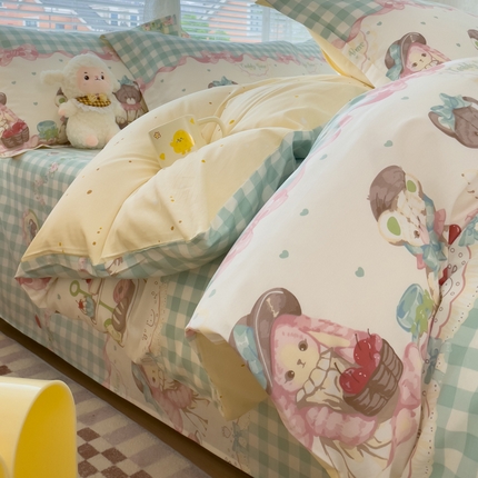 91家纺网 家纺一手货源 找家纺 （总）春雨家居 2025新款全棉喷气印花四件套